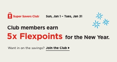 Club members earn 5x Flexpoints