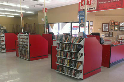 Cash registers at the front of the store.