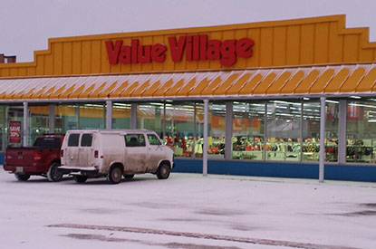 Value Village store front.