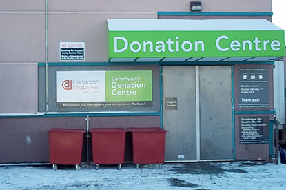 Community Donation Centre drop off area.