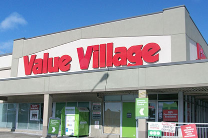 Value Village store front.