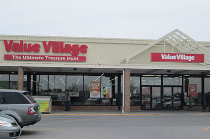 Value Village store front.