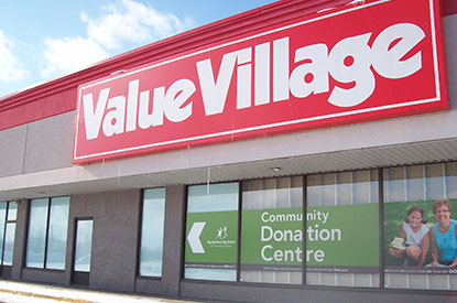 Value Village store front.