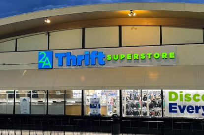 2A Thrift Superstore store front.