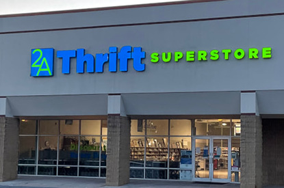 2A Thrift Superstore store front.