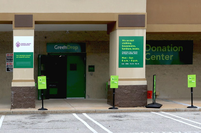 GreenDrop donation center exterior