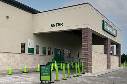 Community Donation Center drop off area.